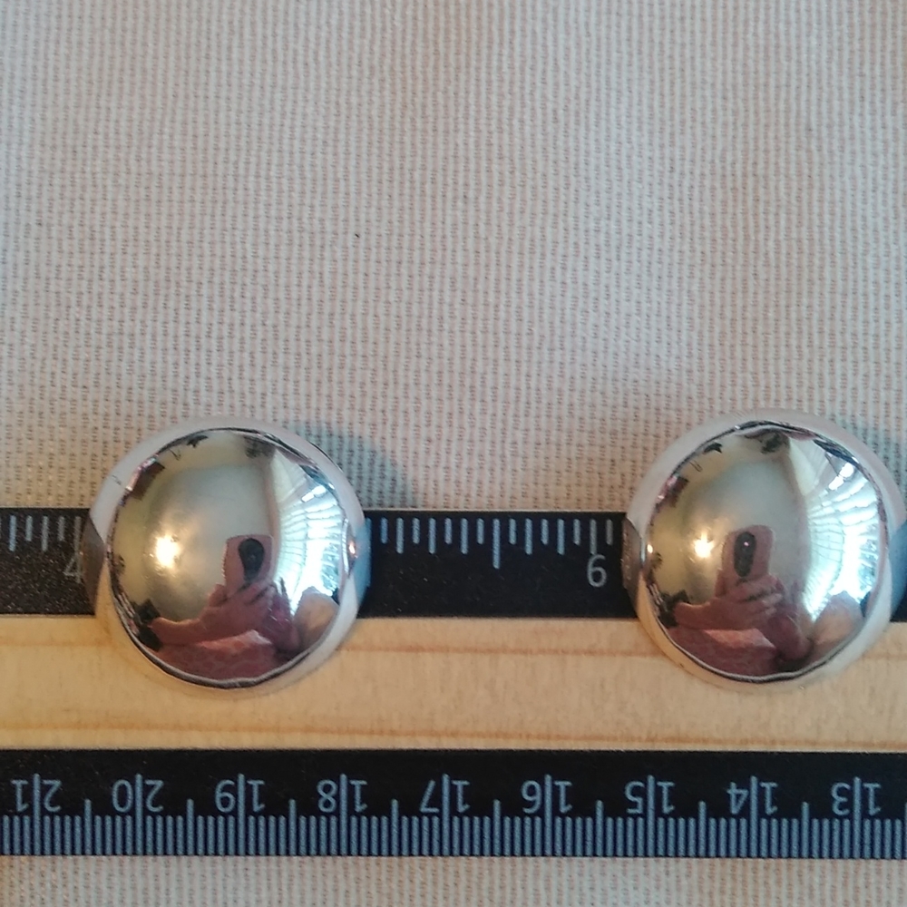 Sterling Silver Circle Earrings - image 5